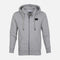 MEN SOLID FLEECE HOODED CARDIGAN