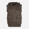 MEN PADDED VEST WITH HOOD