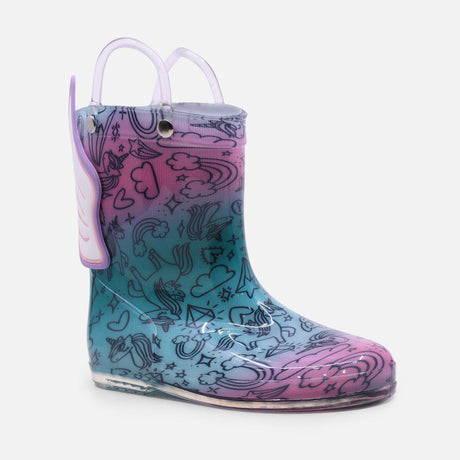 GIRLS CASUAL SLIP-ON RAIN BOOT