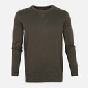 MEN SOLID V-NECK SWEATER