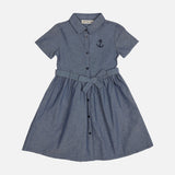 GIRLS DENIM DRESS REGULAR FIT