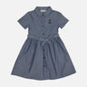 GIRLS DENIM DRESS REGULAR FIT