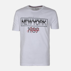 MEN GRAPHIC T-SHIRT ROUND NECK REGULAR FIT