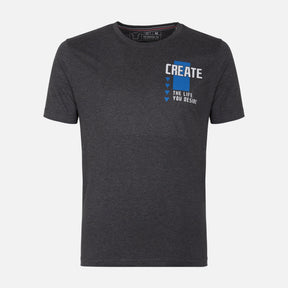 MEN GRAPHIC T-SHIRT ROUND NECK REGULAR FIT
