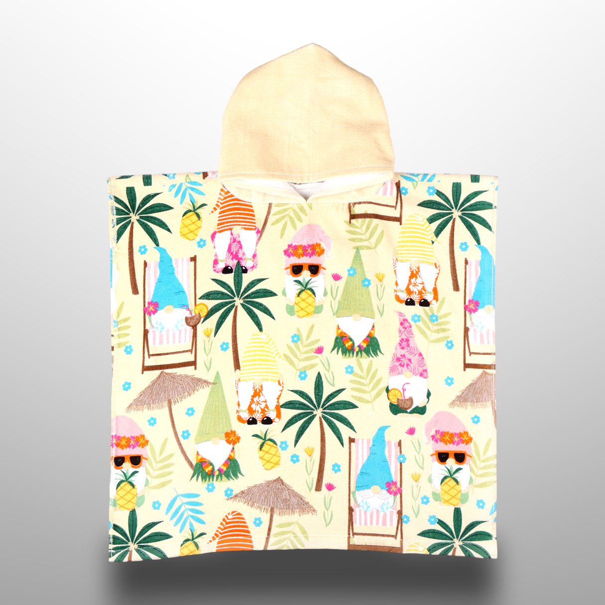 Printed Cotton Poncho Towel