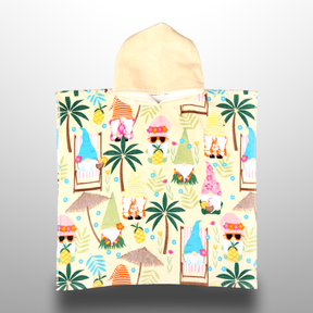 Printed Cotton Poncho Towel