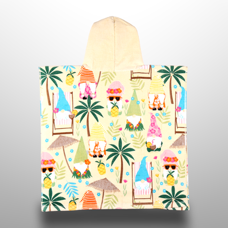 Printed Cotton Poncho Towel