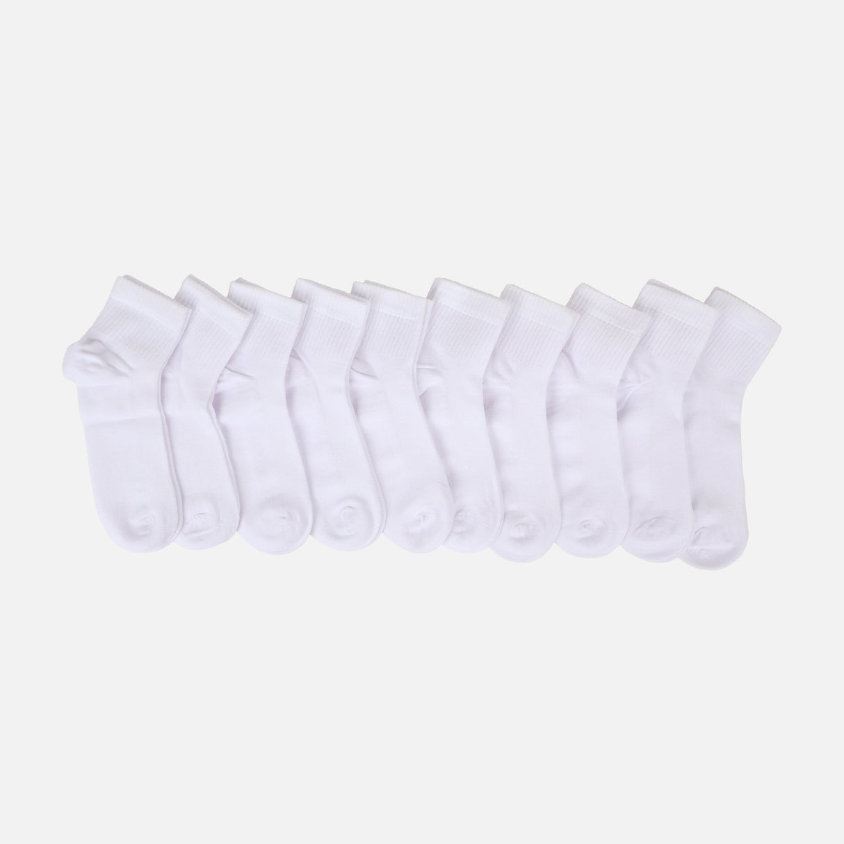LADIES QUARTER SOCKS 10 PAIRS
