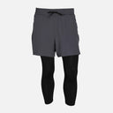 MEN FITNESS DOUBLE LAYER CAPRI