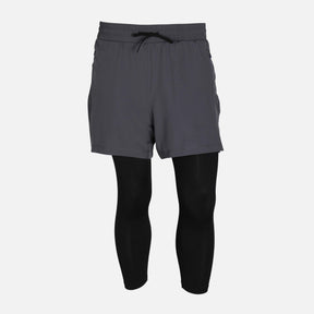 MEN FITNESS DOUBLE LAYER CAPRI