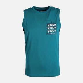 MEN VEST ROUND NECK REGULAR FIT