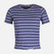 WOMEN RIB STRIPER SHORT SLEEVE TEE