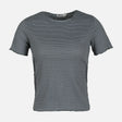 WOMEN RIB STRIPER SHORT SLEEVE TEE
