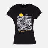 WOMEN VISCOSE LOOSE T-SHIRT