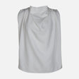 WOMEN BASIC WOVEN SLEEVE LESS TOP