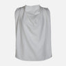 WOMEN BASIC WOVEN SLEEVE LESS TOP