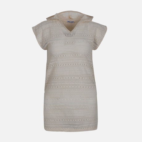 WOMEN LACE HOODED TOP