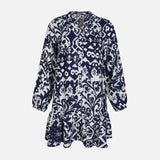 WOMEN LONG SLEEVE MIDI DRESS