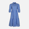 WOMEN 3/4 SLEEVE LONG DRESS