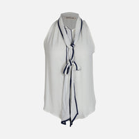 WOMEN SLEEVE LESS WOVEN TOP