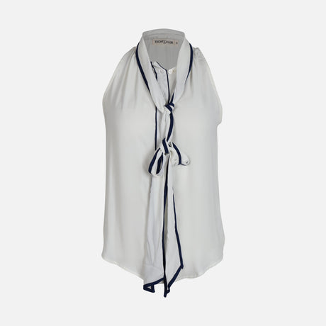 WOMEN SLEEVE LESS WOVEN TOP