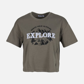 WOMEN CROPPED TEE