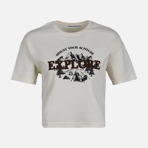 WOMEN CROPPED TEE
