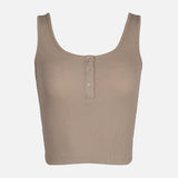 WOMEN RIB CROPPED TANK TOP