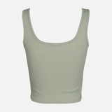 WOMEN RIB CROPPED TANK TOP