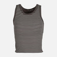WOMEN RIB STRIPED BRA TANK TOP