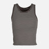 WOMEN RIB STRIPED BRA TANK TOP