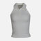 WOMEN RIB COLLARED TANK TOP