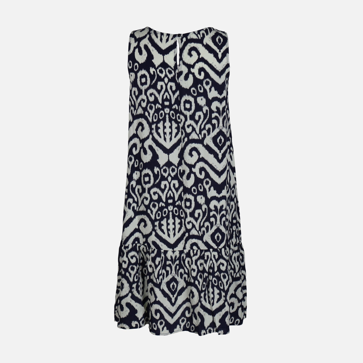 WOMEN SLEEVE LESS AOP MIDI DRESS