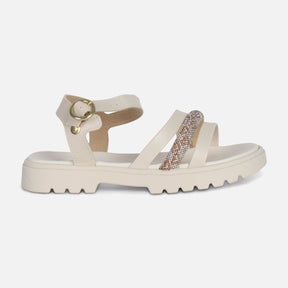 GIRLS CASUAL SLIP-ON SANDALS