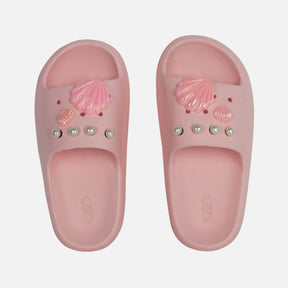 GIRLS BEACH SLIDES SLIPPERS