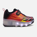 BOYS WHEELS VELCRO LIGHTING SHOES