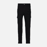 MEN DENIM CARGO JEANS REGULAR FIT