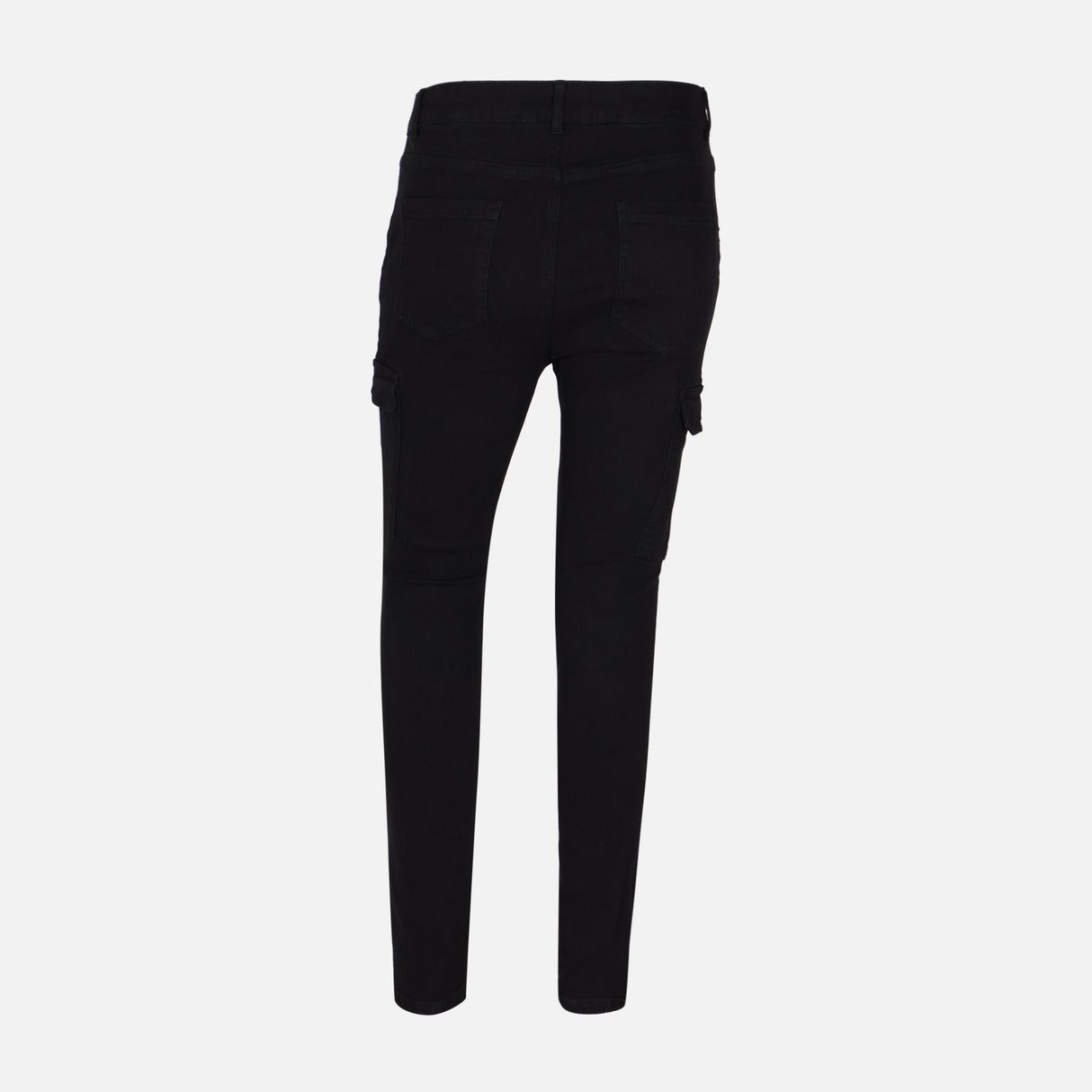MEN DENIM CARGO JEANS REGULAR FIT