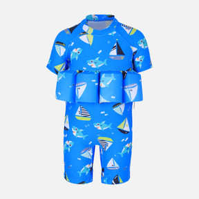 BOYS FLOATING SWIMSUIT B-LEG SHORT SLEEVE