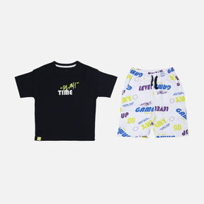 BOYS 2 PIECES SET T-SHIRT & BERMUDA