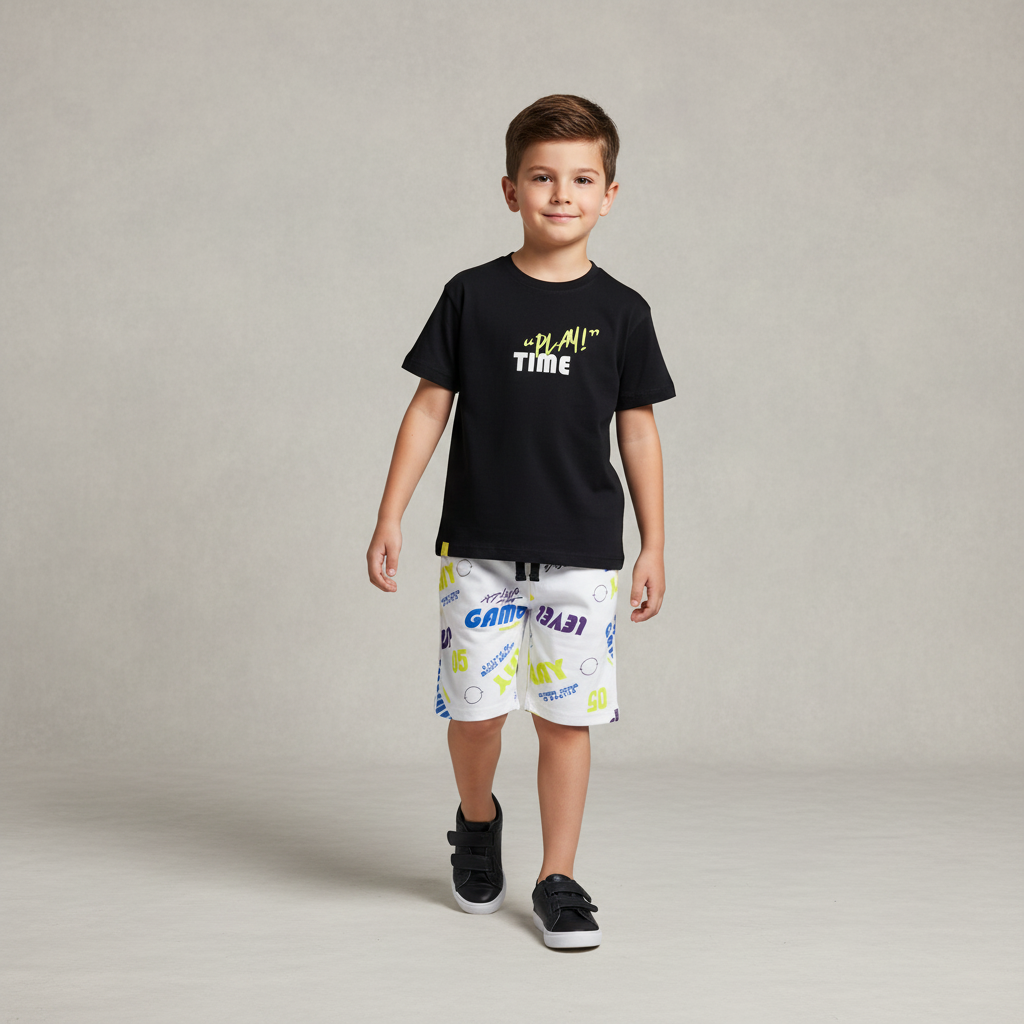 Boys 2 Pieces Set T-Shirt & Bermuda