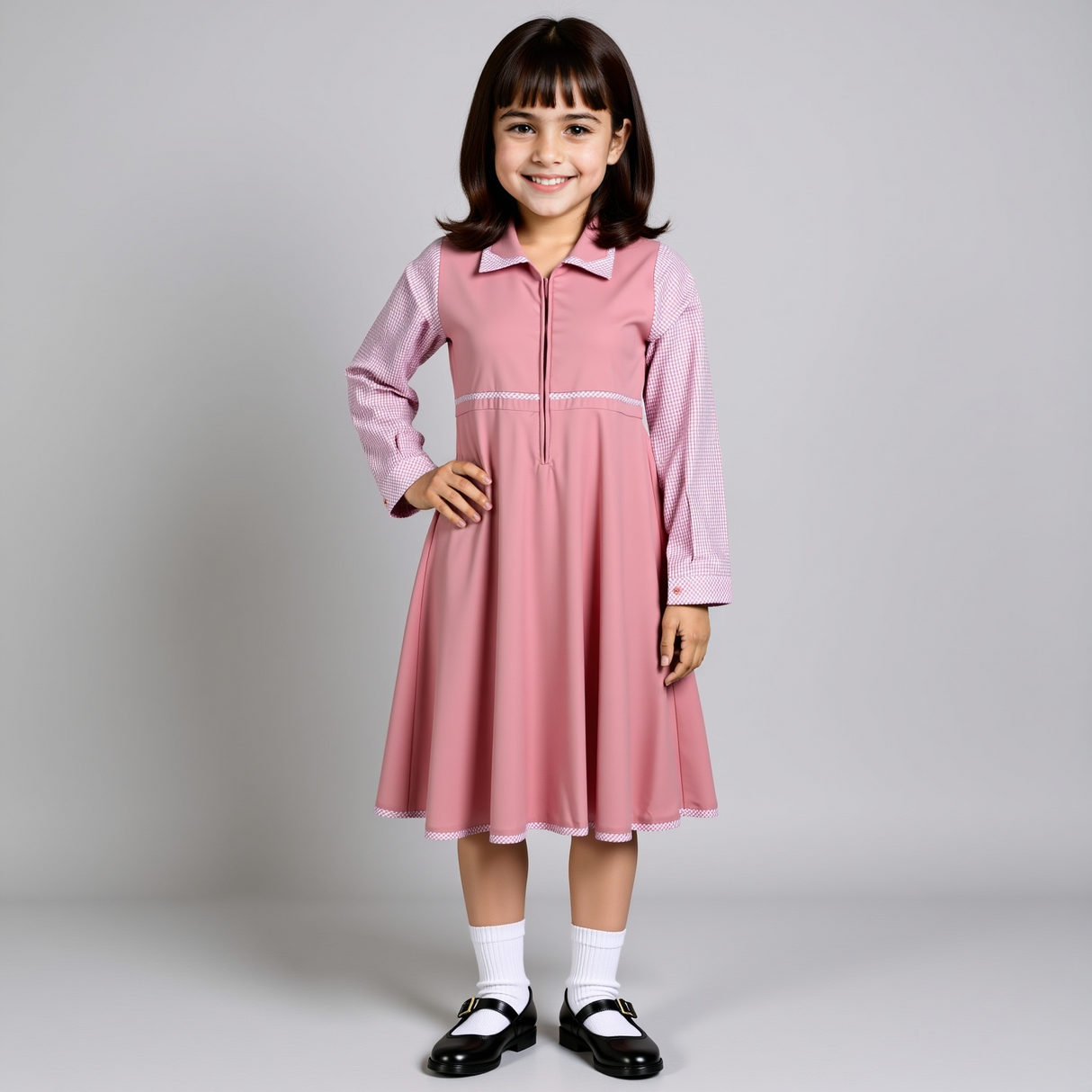 GIRLS IBTHIDAI UNIFORM MIDI LONG SLEEVES