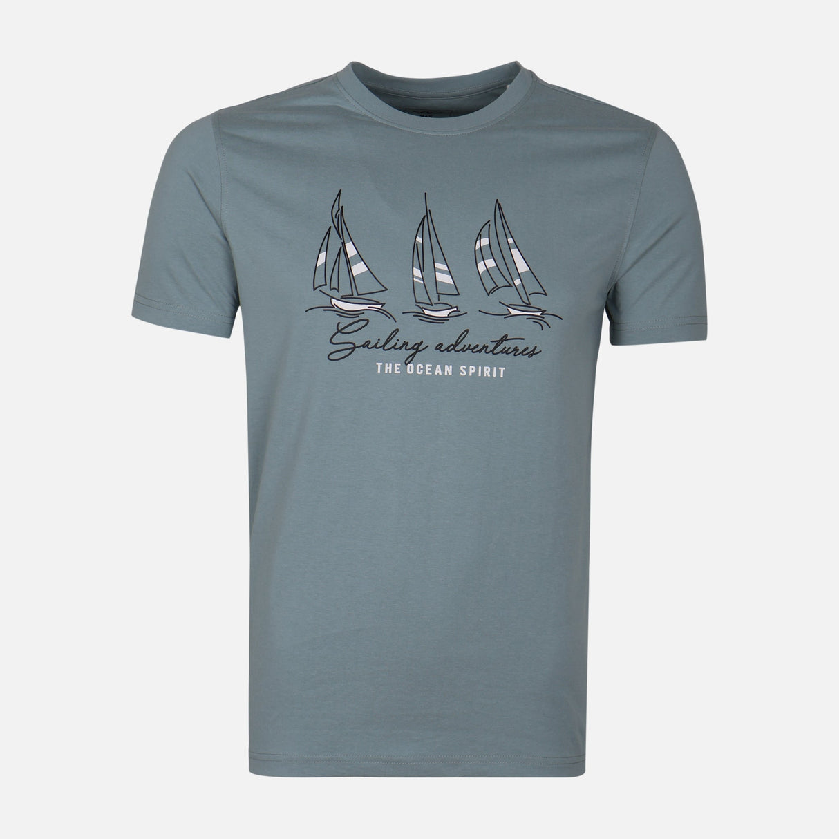 MEN T-SHIRT ROUND NECK