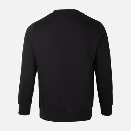 MEN BASIC SOLID FLEECE PULLOVER ROUND NECK
