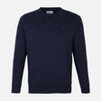 MEN SOLID FLEECE PULLOVER ROUND NECK