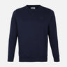 MEN SOLID FLEECE PULLOVER ROUND NECK