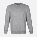 MEN SOLID FLEECE PULLOVER ROUND NECK
