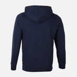 MEN SOLID FLEECE PULLOVER WITH HOOD