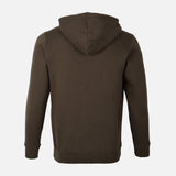 MEN SOLID FLEECE PULLOVER WITH HOOD