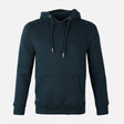 MEN SOLID FLEECE PULLOVER WITH HOOD